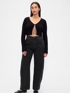 GAP Curvy High Rise Barrel Jeans | 90 USD New | 100% cotton